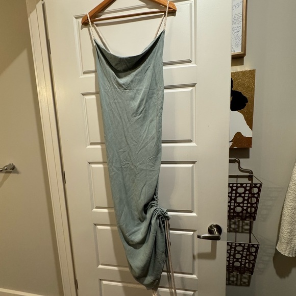 Jade. Green. JLUXLABEL Dress. Rope Detail. Adjustable Length. - Picture 6 of 8